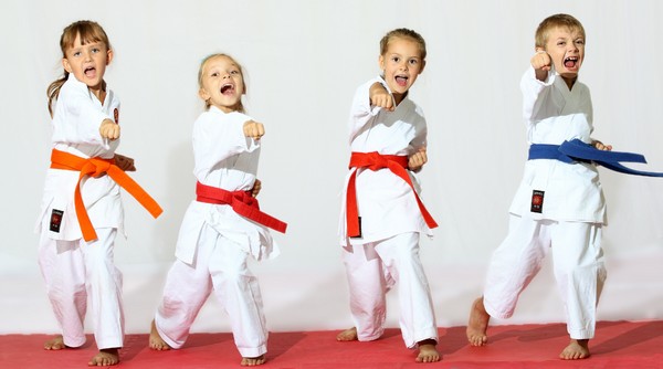 Kids involved in karate