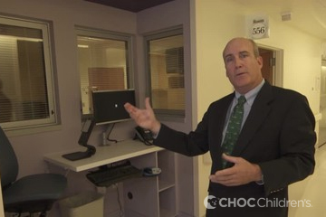 Dr. James Cappon tours the CHOC Children's Bill Holmes Tower