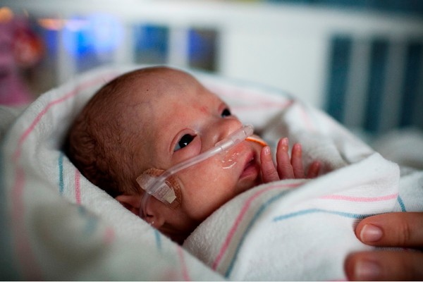 Baby in the surgical NICU