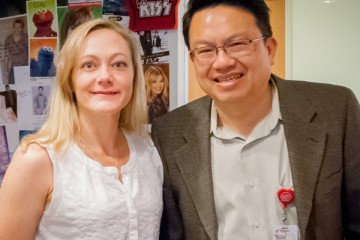 Dr. Alexandra Roche and Dr. Wayne Nguyen