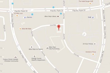 Map showing location of CHOC Children’s Primary Care Sea View Aliso Viejo