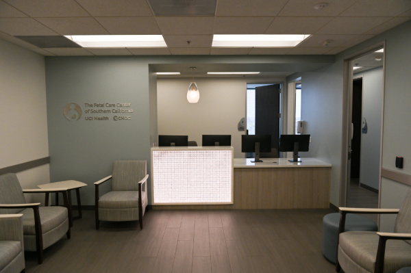 the lobby of the fetal care center of southern california