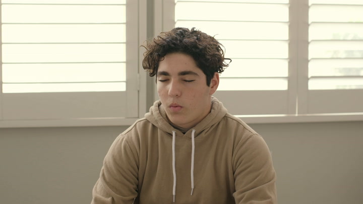 teen practicing relaxation coping skills