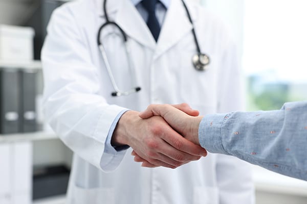 Doctors shaking hands